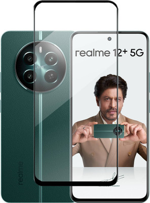 MobieGenie Edge To Edge Tempered Glass for Realme 12 Plus 5G, Realme 12+ 5G(Pack of 1)