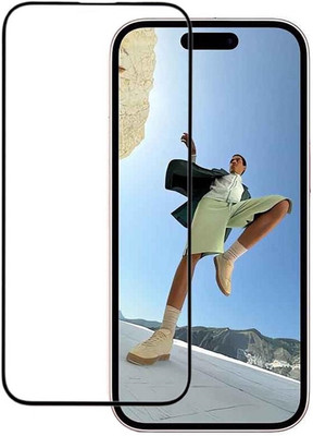 Bodoma Edge To Edge Tempered Glass for Apple iPhone 15 Pro Max(Pack of 1)