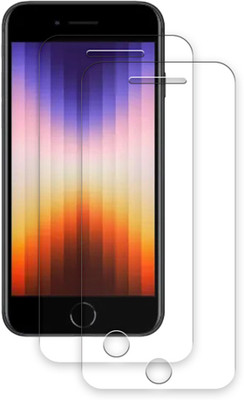 SOMTONE Edge To Edge Tempered Glass for Apple iPhone SE (2022) TEMPERED GUARD FRONTP2(Pack of 2)