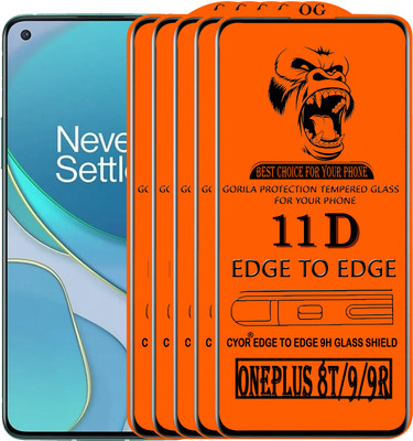 CYOR Edge To Edge Tempered Glass for ONEPLUS 8T(Pack of 5)