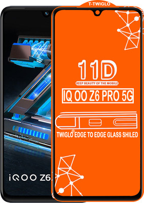 TWIGLO Edge To Edge Tempered Glass for IQOO Z6 PRO 5G(Pack of 1)