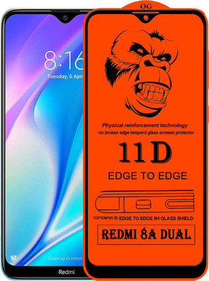 TOPTEMPER Edge To Edge Tempered Glass for REDMI 8A DUAL(Pack of 1)