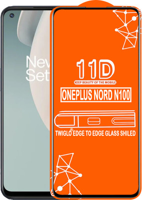 TWIGLO Edge To Edge Tempered Glass for ONEPLUS NORD N100(Pack of 1)