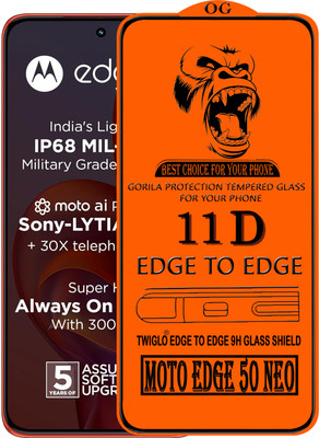 TWIGLO Edge To Edge Tempered Glass for MOTO EDGE 50 NEO(Pack of 1)
