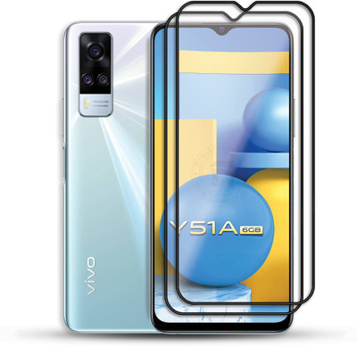 PROACCS Edge To Edge Tempered Glass for VIVO Y51A(Pack of 2)