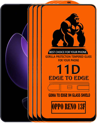 GDMA Edge To Edge Tempered Glass for OPPO Reno13 F(Pack of 4)