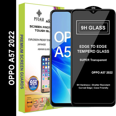 PFOAM Edge To Edge Tempered Glass for OPPO A57 2022(Pack of 1)