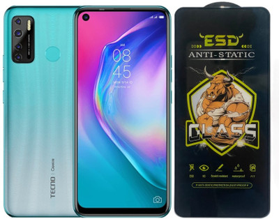 Resolute Edge To Edge Tempered Glass for Tecno Camon 15 Air, ESD Tempered Glass, ESD Screen Protector, Anti Static, Screen Protector(Pack of 1)
