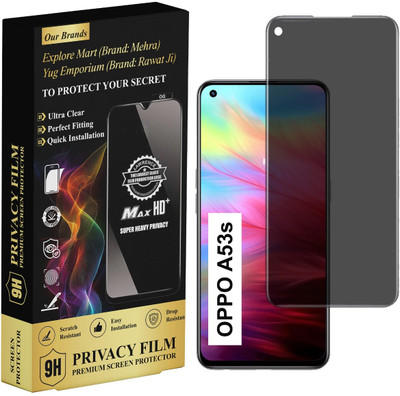 yug emporium Edge To Edge Tempered Glass for Oppo A53s Privacy Tempered| Edge-to-Edge Full Screen Protection| Premium Tempered Screen Guard with Tempered Glass for Oppo A53s – Clear & Scratch Proof| 9H Hardness Full Coverage| Bubble-Free UV Adhesive Screen Protector(Pack of 1) yug emporium Edge To Edge Tempered Glass for Oppo A53s Privacy Tempered| Edge-to-Edge Full Screen Protection| Premium Tempered Screen Guard with Tempered Glass for Oppo A53s – Clear & Scratch Proof| 9H Hardness Full Coverage| Bubble-Free UV Adhesive Screen Protector(Pack of 1)