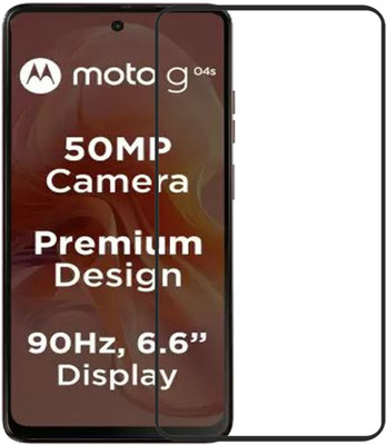 NKCASE Edge To Edge Tempered Glass for Motorola G04s, Motorola g04s(Pack of 1)