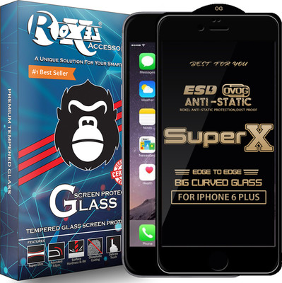 Roxel Edge To Edge Tempered Glass for Apple iPhone 6 Plus(Pack of 1)