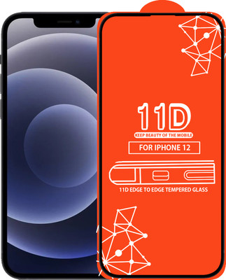 Roxel Edge To Edge Tempered Glass for Iphone 12(Pack of 1)
