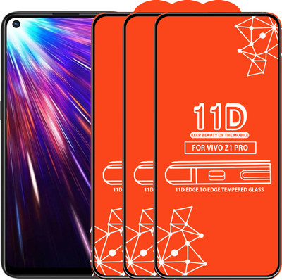 Roxel Edge To Edge Tempered Glass for Vivo Z1 Pro(Pack of 3)