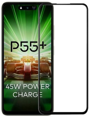 SM Styles Edge To Edge Tempered Glass for Itel P55+ 4G(Pack of 1)