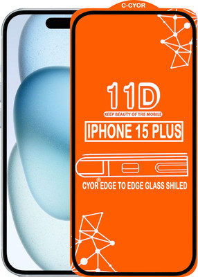 CYOR Edge To Edge Tempered Glass for IPHONE 15 PLUS(Pack of 1)