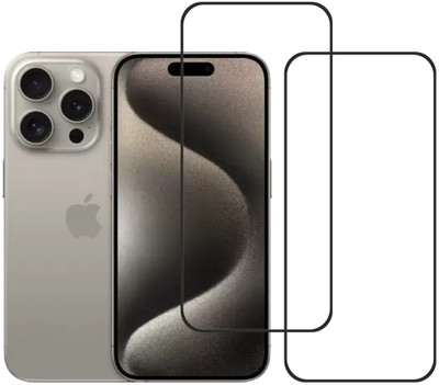 SPRITZEN Edge To Edge Tempered Glass for APPLE iPhone 15 Pro(Pack of 2)