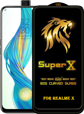 PFOAM Edge To Edge Tempered Glass for Realme X(Pack of 1)