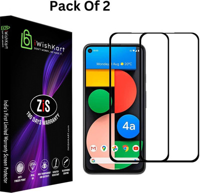 iWishKart Edge To Edge Tempered Glass for Google Pixel 4A(Pack of 2)