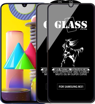 MGito Edge To Edge Tempered Glass for Samsung Galaxy M31(Pack of 2)