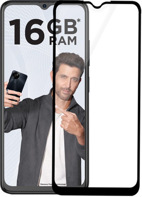 SM Styles Edge To Edge Tempered Glass for Itel S23(Pack of 1)