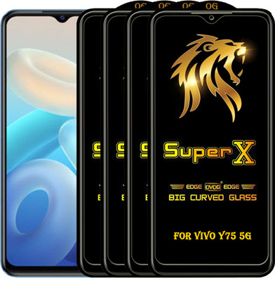 PFOAM Edge To Edge Tempered Glass for VIVO Y75 5G(Pack of 4)