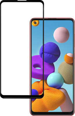 RCHJV Edge To Edge Tempered Glass for Samsung Galaxy A21s(Pack of 1)