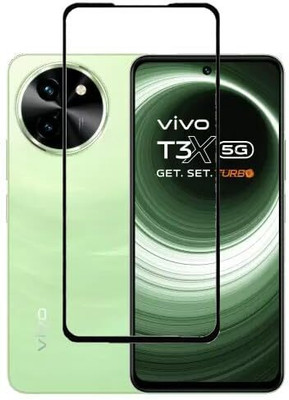 O2MG Edge To Edge Tempered Glass for Vivo T3 Pro 5G, Vivo T3 Pro(Pack of 1)