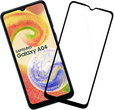 HUPSHY Edge To Edge Tempered Glass for Samsung Galaxy A04(Pack of 1)