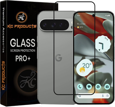 KC PRODUCTS Edge To Edge Tempered Glass for Google Pixel 9 Pro XL 5G ( (6.8 Inch), with Easy Self Installation Kit(Pack of 1)