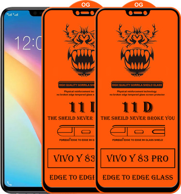 Forego Edge To Edge Tempered Glass for Vivo Y83 Pro(Pack of 2)