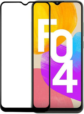 EITANSHA CREATION Edge To Edge Tempered Glass for Samsung Galaxy F04 5G, Samsung Galaxy M04 5G(Pack of 1)
