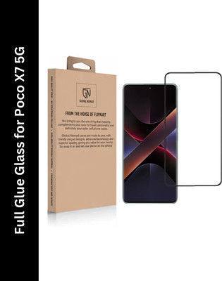 GLOBAL NOMAD Edge To Edge Tempered Glass for POCO X7 5G(Pack of 1)