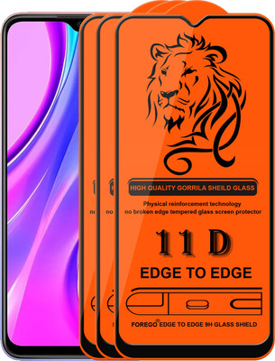 Forego Edge To Edge Tempered Glass for Poco M2(Pack of 3)
