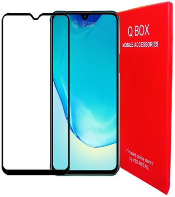Q Box Edge To Edge Tempered Glass for Vivo v25(Pack of 1)