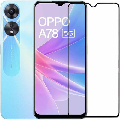 iCopertina Edge To Edge Tempered Glass for Oppo A78 5G(Pack of 1)