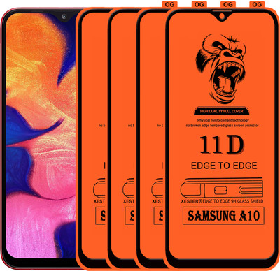 PFOAM Edge To Edge Tempered Glass for SAMSUNG GALAXY A10(Pack of 4)