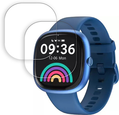 ARBAN Edge To Edge Tempered Glass for Fitshot Flair 1.43 inch SMARTWATCH SCREEN GUARD(Pack of 2)