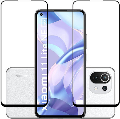 NIMMIKA ENTERPRISES Edge To Edge Tempered Glass for Mi Redmi 11 Lite NE 5G(D Plus Clarity Technology | 9H Hardness for Unrivaled Protection | Ultra-Thin Design with Sleek Edges | Smooth Touch Sensitivity | Precision Cut for Perfect Fit | Case-Friendly Design)(Pack of 2)