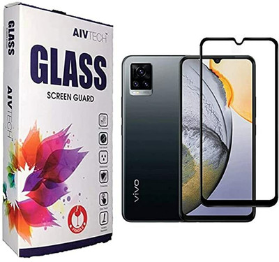 AIV TECH Edge To Edge Tempered Glass for Vivo V20(Pack of 1)
