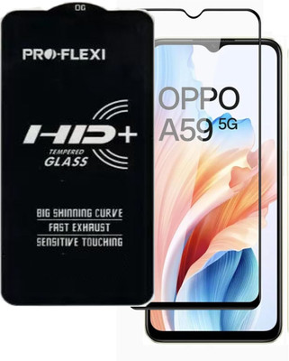 SM Styles Edge To Edge Tempered Glass for Oppo A59(Pack of 1)
