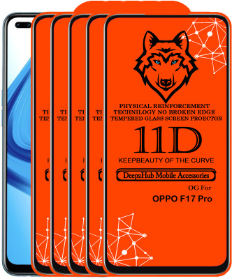 DeepzHub Edge To Edge Tempered Glass for OPPO F17 Pro(Pack of 5)