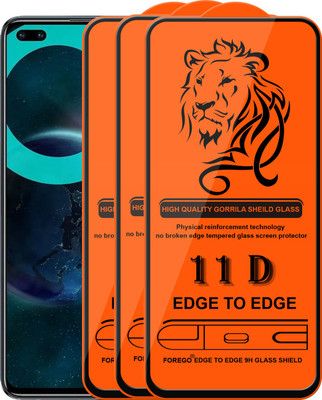 Forego Edge To Edge Tempered Glass for Infinix Zero 8i(Pack of 3)