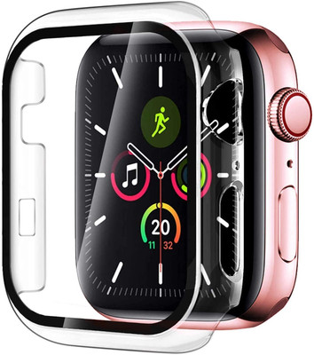 Aenoko Edge To Edge Tempered Glass for Apple Watch Series 3 Series 2 42mm, Compatible with Apple Watch Series 3 & Series 2 42mm with Built in Tempered Glass Screen Protector-All Around Hard PC Case Overall Protective Cover for iWatch-Clear(Pack of 1)