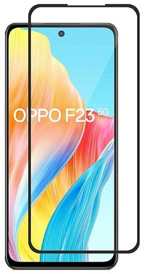 NIMMIKA ENTERPRISES Edge To Edge Tempered Glass for Oppo A98 5G(Edge-to-Edge Coverage | 9H Hardness Protection | High-Definition Clarity | Bubble-Free Installation | Shatter-Resistant Technology | Oleophobic Coating | Case-Friendly Design)(Pack of 1)