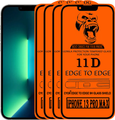 CYOR Edge To Edge Tempered Glass for IPHONE 13 PRO MAX(Pack of 4)