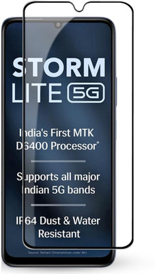 NSTAR Edge To Edge Tempered Glass for Lava Storm Lite 5G(Pack of 1)