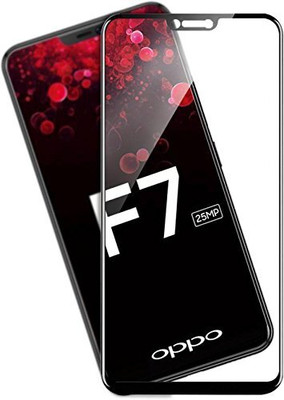 9H Edge To Edge Tempered Glass for OPPO F7-Full Edge Protection(Pack of 2)