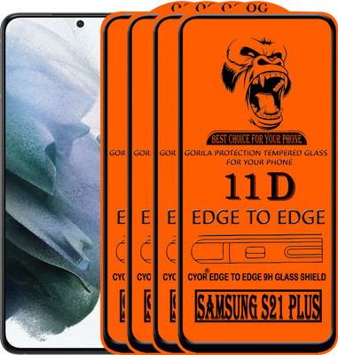 CYOR Edge To Edge Tempered Glass for SAMSUNG S21 PLUS(Pack of 4)