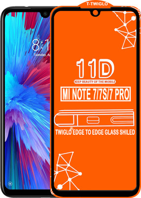 TWIGLO Edge To Edge Tempered Glass for REDMI NOTE 7S(Pack of 1)