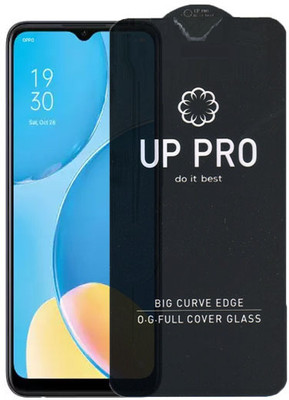 S-Softline Edge To Edge Tempered Glass for Oppo A15, 9H Case Friendly, Edge to Edge Full Front Screen Precise Cutout Bubble(Pack of 1)